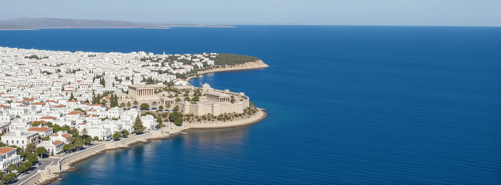 Rhodes city landscape